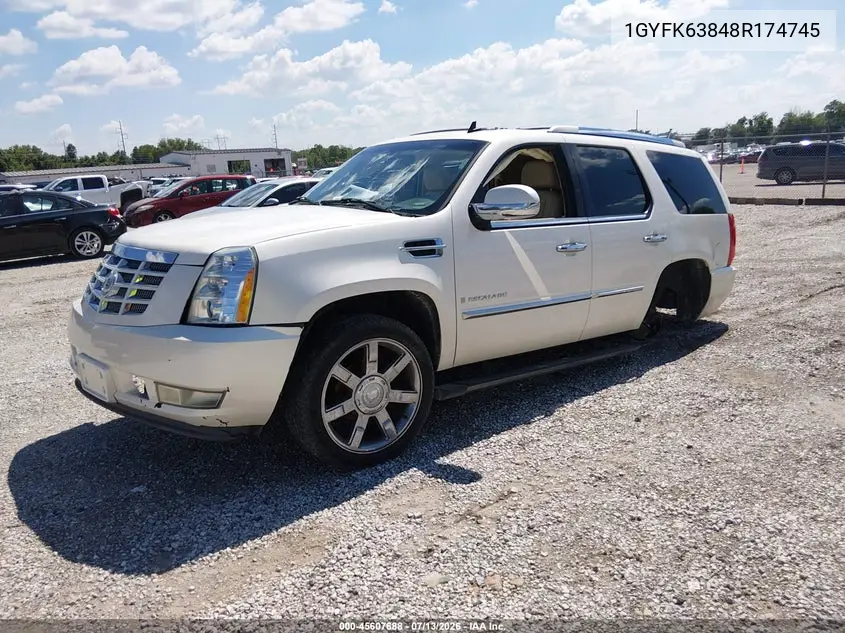 2008 Cadillac Escalade VIN: 1GYFK63848R174745 Lot: 45607688