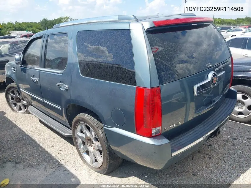 2009 Cadillac Escalade Standard VIN: 1GYFC23259R114508 Lot: 45553951