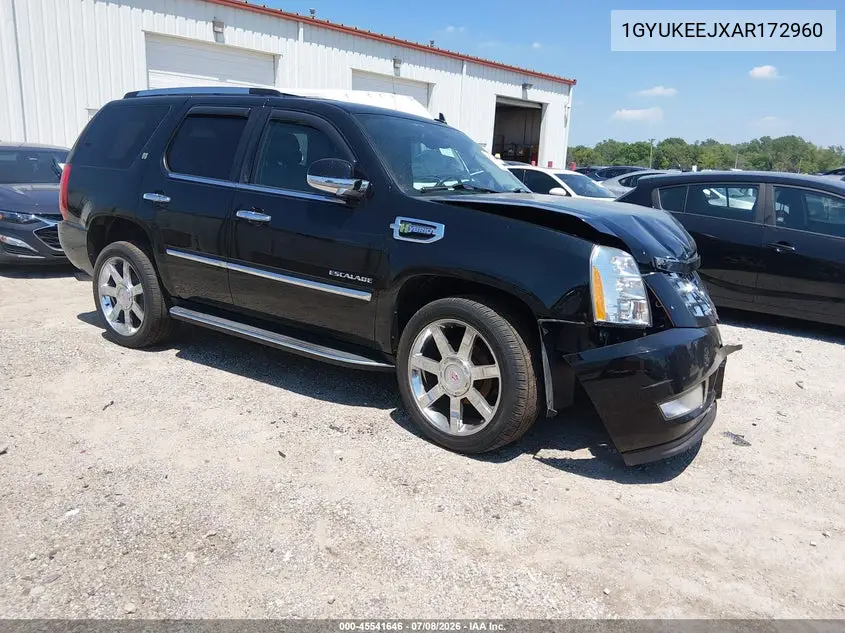 2010 Cadillac Escalade Hybrid Standard VIN: 1GYUKEEJXAR172960 Lot: 45541646