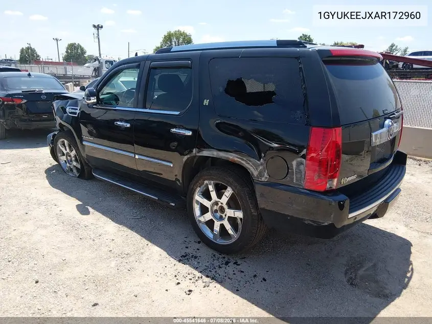 2010 Cadillac Escalade Hybrid Standard VIN: 1GYUKEEJXAR172960 Lot: 45541646