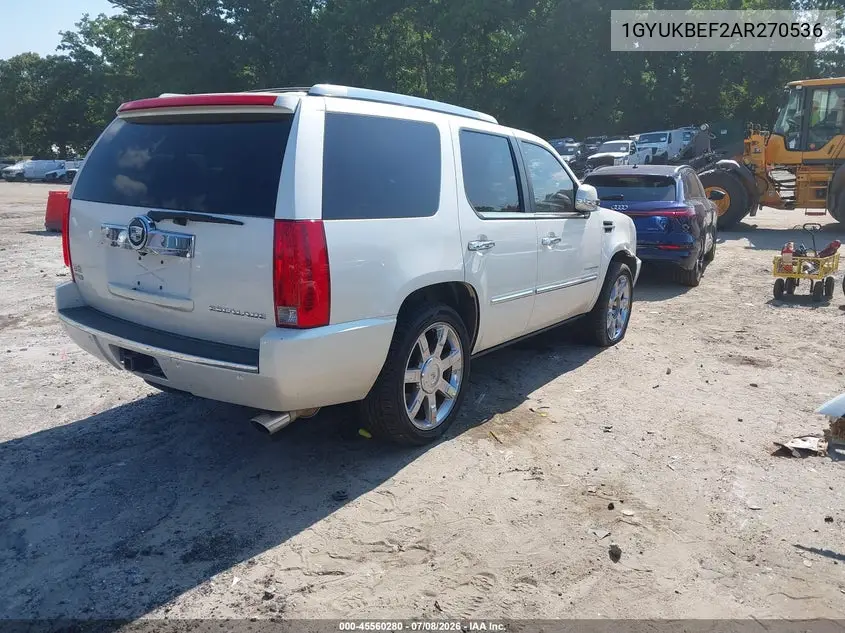 2010 Cadillac Escalade Luxury VIN: 1GYUKBEF2AR270536 Lot: 45560280