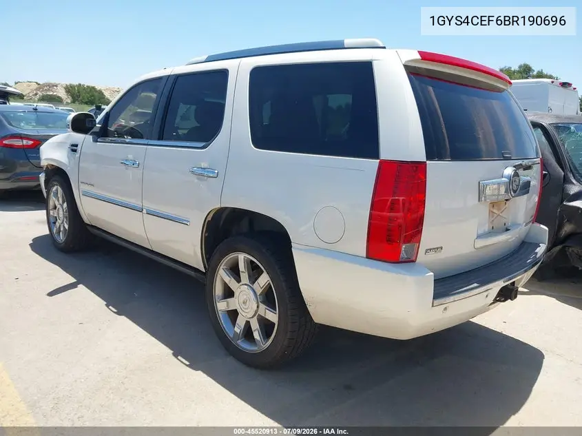 2011 Cadillac Escalade Premium VIN: 1GYS4CEF6BR190696 Lot: 45520913