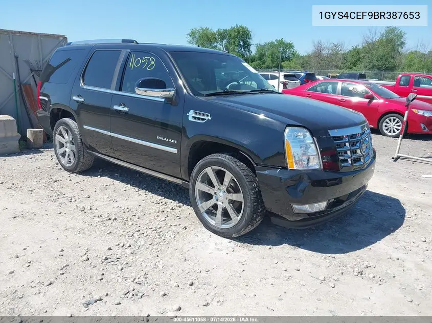 2011 Cadillac Escalade Premium VIN: 1GYS4CEF9BR387653 Lot: 45611058