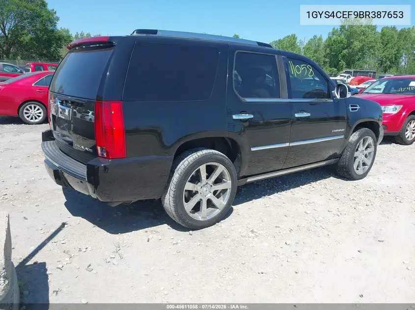 2011 Cadillac Escalade Premium VIN: 1GYS4CEF9BR387653 Lot: 45611058