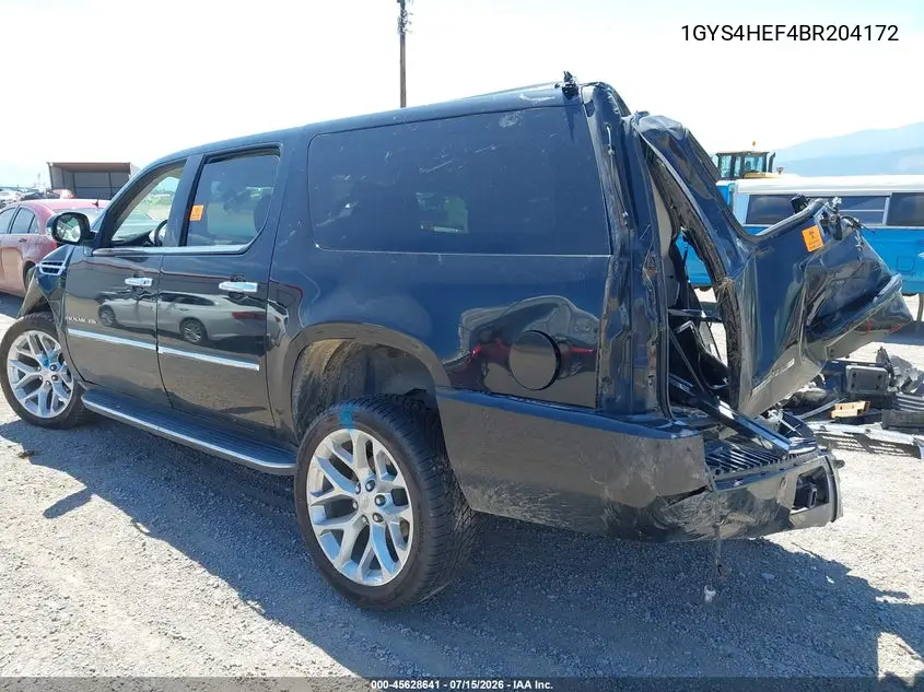 2011 Cadillac Escalade Esv Luxury VIN: 1GYS4HEF4BR204172 Lot: 45628641