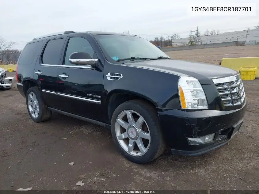 1GYS4BEF8CR187701 2012 Cadillac Escalade Luxury