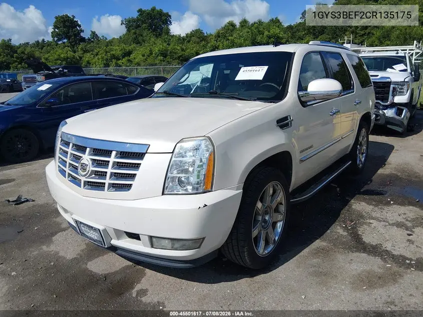 2012 Cadillac Escalade Luxury VIN: 1GYS3BEF2CR135175 Lot: 45501617