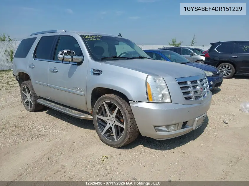 2013 Cadillac Escalade VIN: 1GYS4BEF4DR151229 Lot: 12626498x