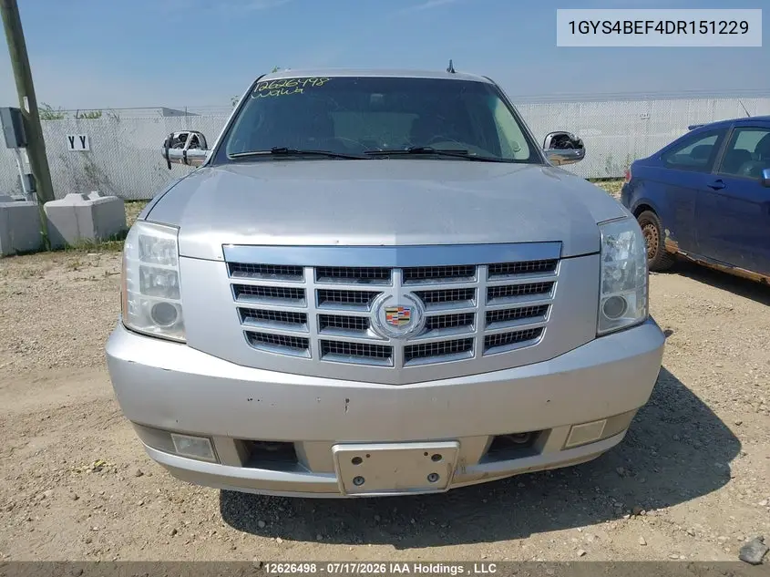 2013 Cadillac Escalade VIN: 1GYS4BEF4DR151229 Lot: 12626498x