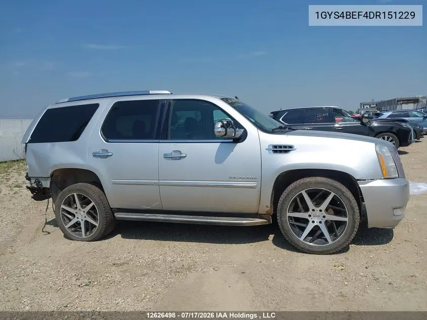 2013 Cadillac Escalade VIN: 1GYS4BEF4DR151229 Lot: 12626498x