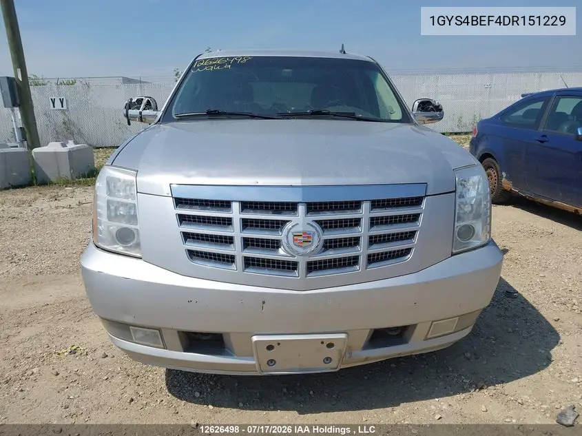 2013 Cadillac Escalade VIN: 1GYS4BEF4DR151229 Lot: 12626498x