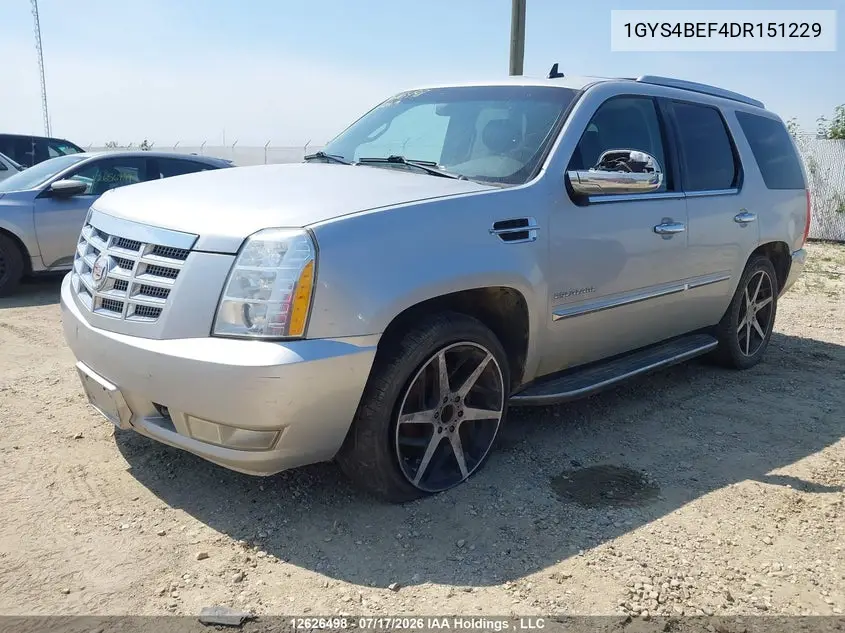 2013 Cadillac Escalade VIN: 1GYS4BEF4DR151229 Lot: 12626498x