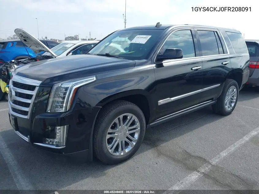 2015 Cadillac Escalade Premium VIN: 1GYS4CKJ0FR208091 Lot: 45249405