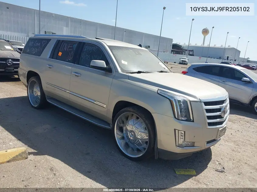2015 Cadillac Escalade Esv Premium VIN: 1GYS3JKJ9FR205102 Lot: 45606625