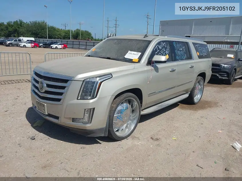 2015 Cadillac Escalade Esv Premium VIN: 1GYS3JKJ9FR205102 Lot: 45606625