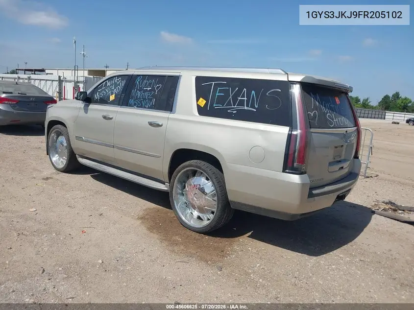 2015 Cadillac Escalade Esv Premium VIN: 1GYS3JKJ9FR205102 Lot: 45606625
