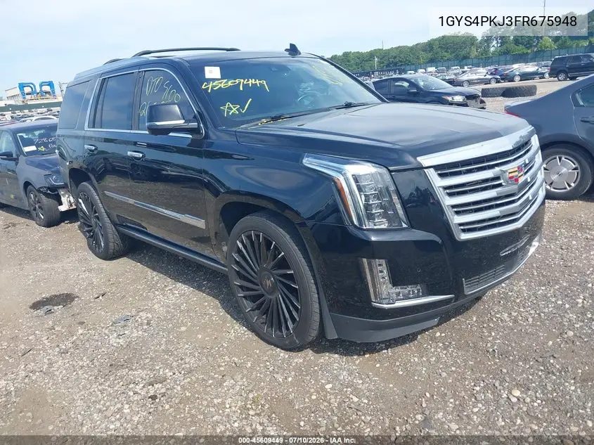 2015 Cadillac Escalade Platinum VIN: 1GYS4PKJ3FR675948 Lot: 45609449
