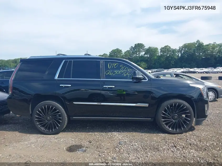 2015 Cadillac Escalade Platinum VIN: 1GYS4PKJ3FR675948 Lot: 45609449