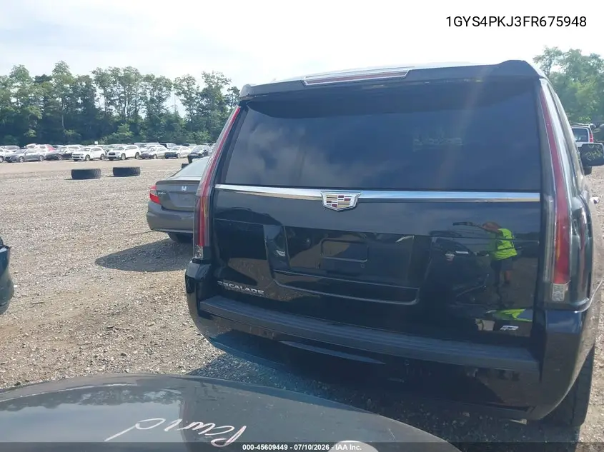 2015 Cadillac Escalade Platinum VIN: 1GYS4PKJ3FR675948 Lot: 45609449