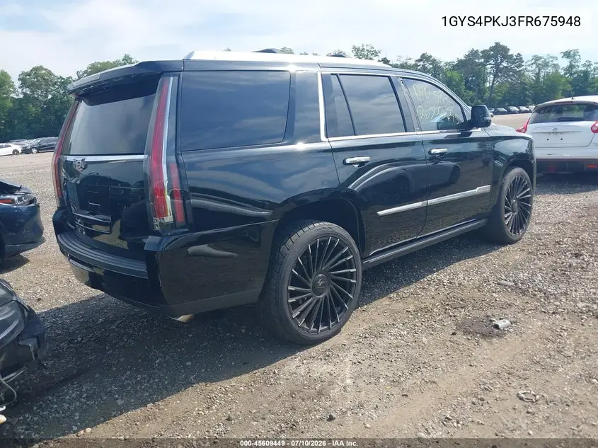2015 Cadillac Escalade Platinum VIN: 1GYS4PKJ3FR675948 Lot: 45609449