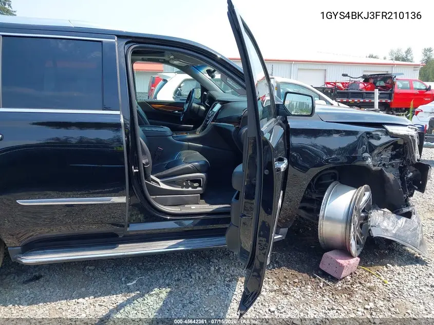 1GYS4BKJ3FR210136 2015 Cadillac Escalade Luxury