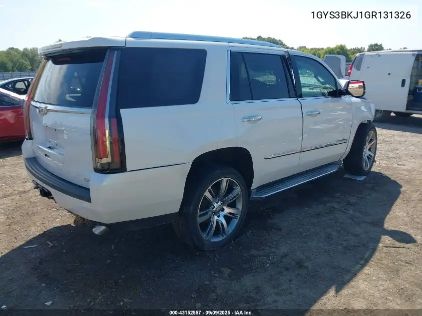 1GYS3BKJ1GR131326 2016 Cadillac Escalade Luxury Collection