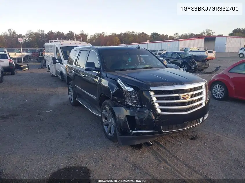 1GYS3BKJ7GR332700 2016 Cadillac Escalade Luxury Collection