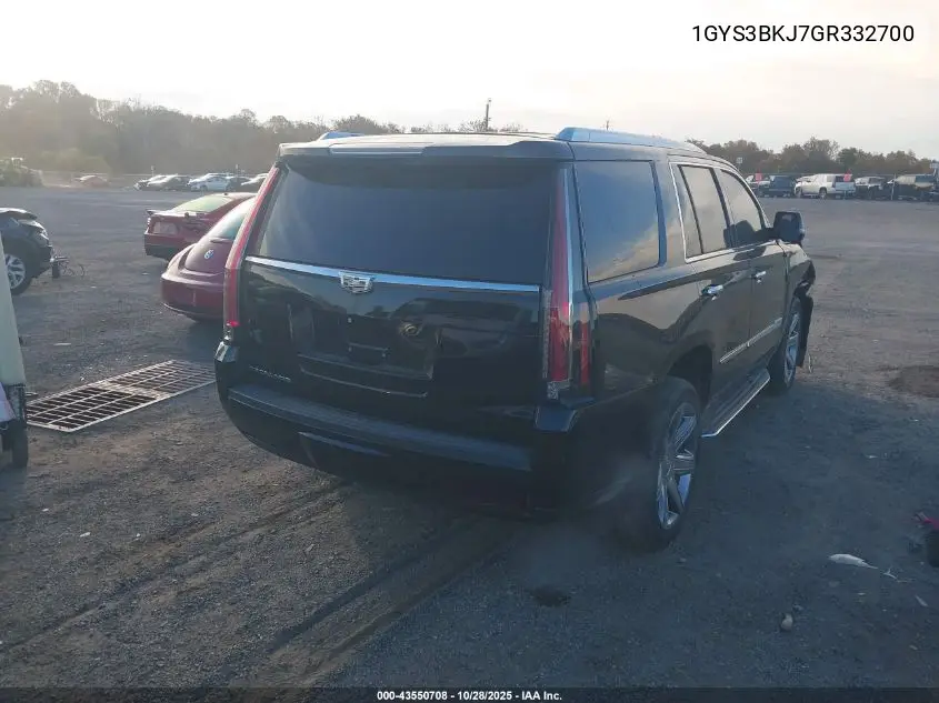 1GYS3BKJ7GR332700 2016 Cadillac Escalade Luxury Collection