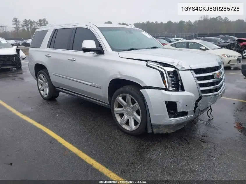 1GYS4CKJ8GR285728 2016 Cadillac Escalade Premium Collection