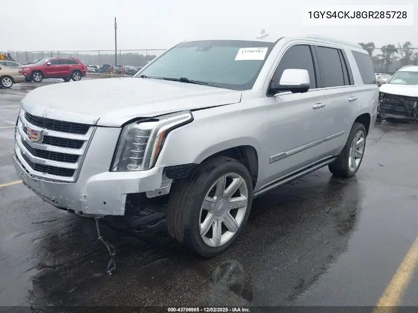 1GYS4CKJ8GR285728 2016 Cadillac Escalade Premium Collection