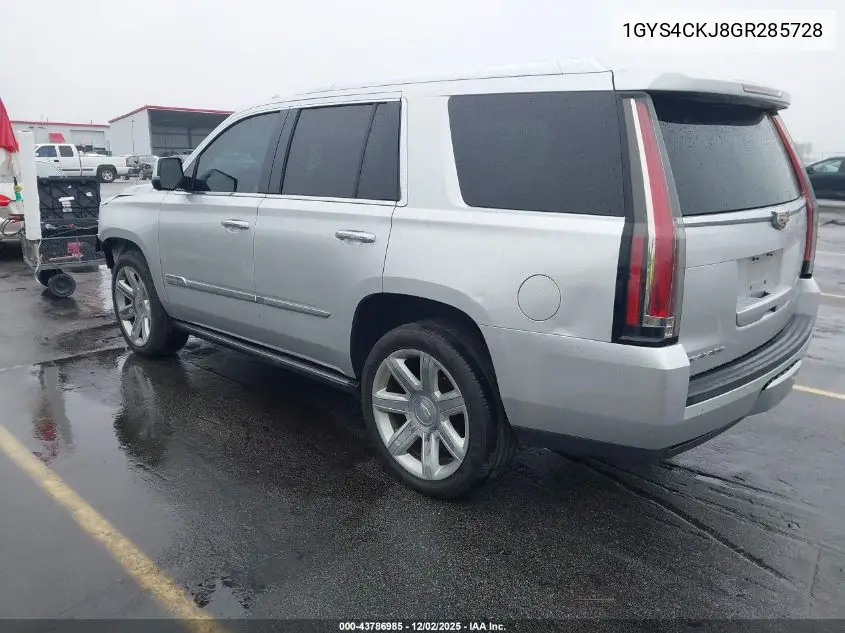 1GYS4CKJ8GR285728 2016 Cadillac Escalade Premium Collection