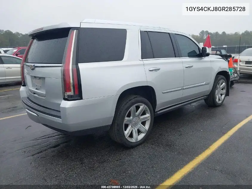 1GYS4CKJ8GR285728 2016 Cadillac Escalade Premium Collection