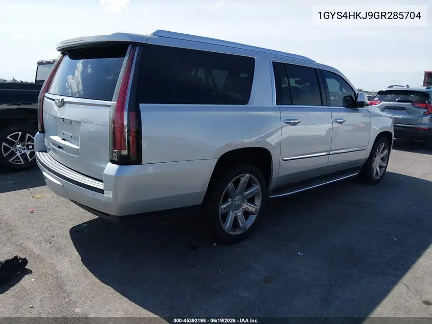 2016 Cadillac Escalade Esv Luxury Collection VIN: 1GYS4HKJ9GR285704 Lot: 45392198