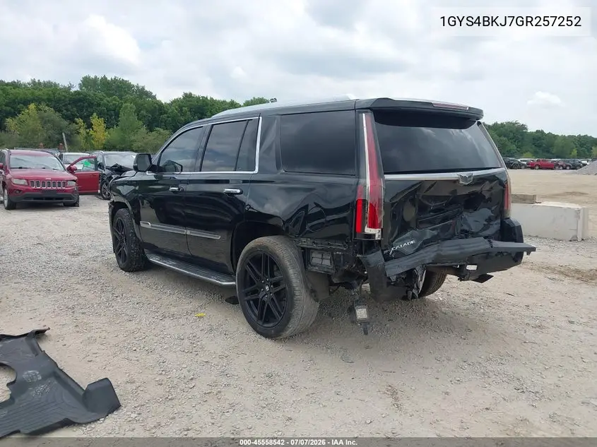 2016 Cadillac Escalade Luxury Collection VIN: 1GYS4BKJ7GR257252 Lot: 45558542