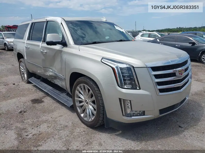 2016 Cadillac Escalade Esv Premium Collection VIN: 1GYS4JKJ0GR383351 Lot: 45561834