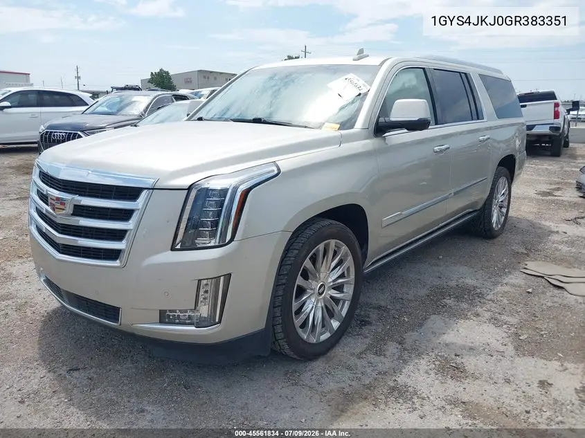 2016 Cadillac Escalade Esv Premium Collection VIN: 1GYS4JKJ0GR383351 Lot: 45561834
