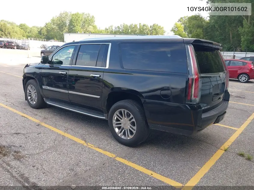 2016 Cadillac Escalade Esv Standard VIN: 1GYS4GKJ0GR101602 Lot: 45564840