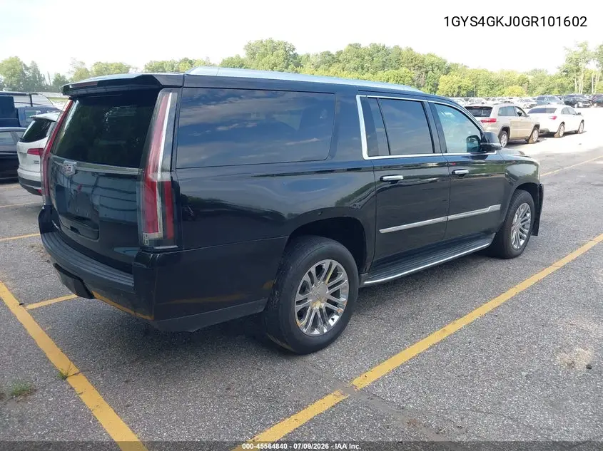 2016 Cadillac Escalade Esv Standard VIN: 1GYS4GKJ0GR101602 Lot: 45564840