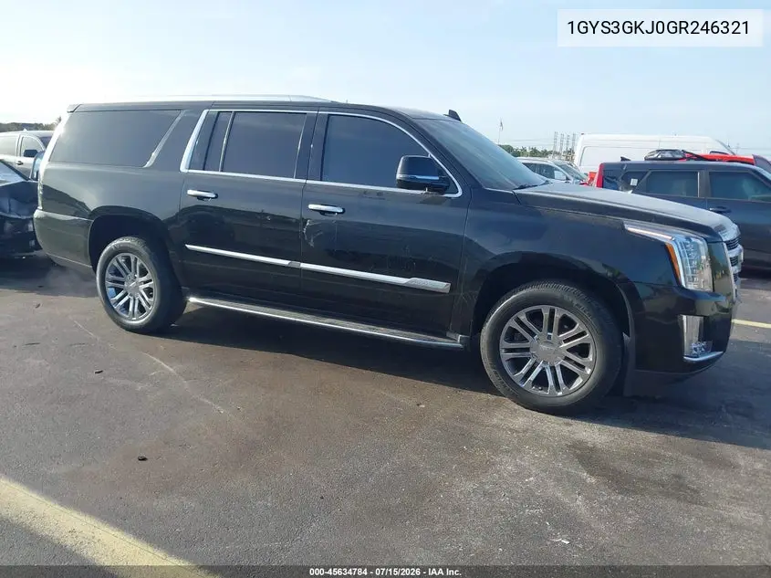 2016 Cadillac Escalade Esv Standard VIN: 1GYS3GKJ0GR246321 Lot: 45634784