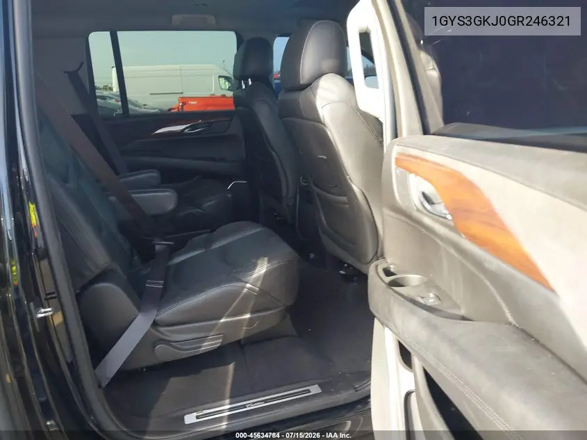 2016 Cadillac Escalade Esv Standard VIN: 1GYS3GKJ0GR246321 Lot: 45634784