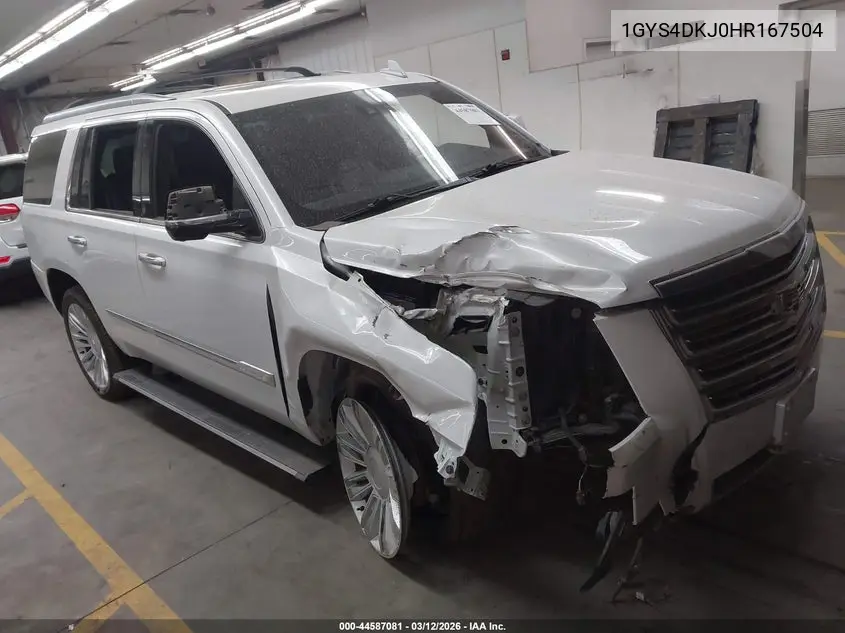 2017 Cadillac Escalade Platinum VIN: 1GYS4DKJ0HR167504 Lot: 44587081