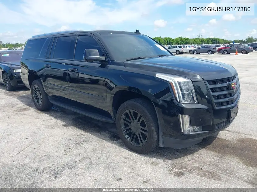 2017 Cadillac Escalade Esv Standard VIN: 1GYS4GKJ5HR147380 Lot: 45250070