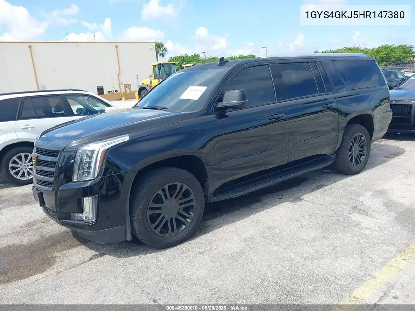 2017 Cadillac Escalade Esv Standard VIN: 1GYS4GKJ5HR147380 Lot: 45250070