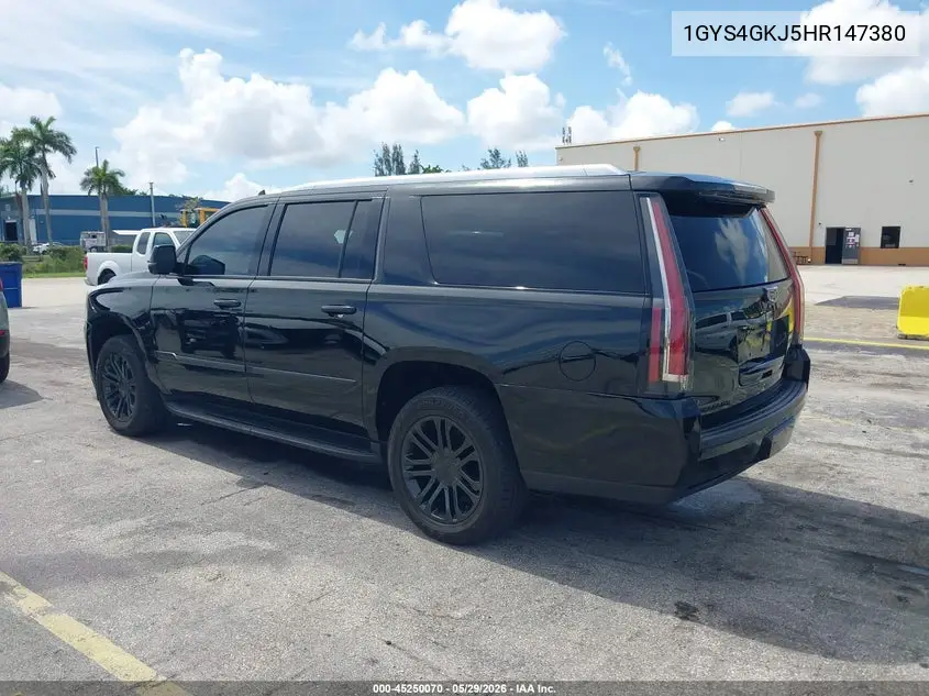 2017 Cadillac Escalade Esv Standard VIN: 1GYS4GKJ5HR147380 Lot: 45250070