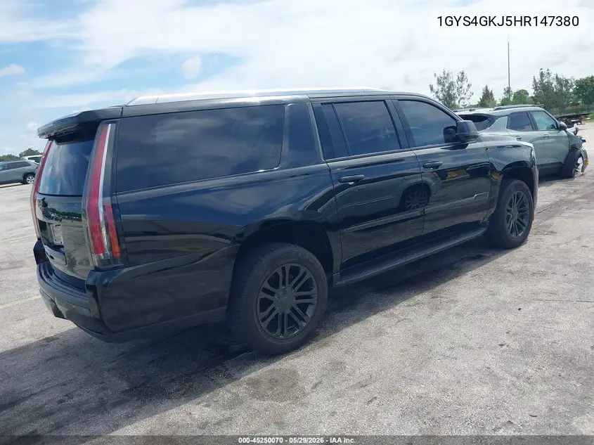 2017 Cadillac Escalade Esv Standard VIN: 1GYS4GKJ5HR147380 Lot: 45250070