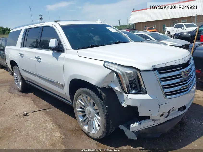 1GYS3KKJ0HR249921 2017 Cadillac Escalade Esv Platinum
