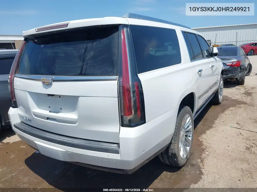 1GYS3KKJ0HR249921 2017 Cadillac Escalade Esv Platinum