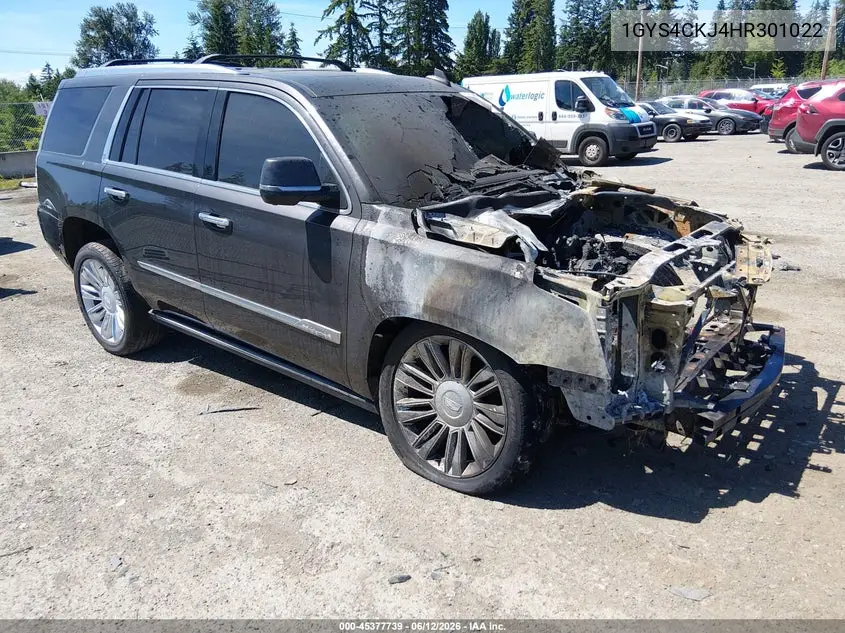 2017 Cadillac Escalade Premium Luxury VIN: 1GYS4CKJ4HR301022 Lot: 45377739