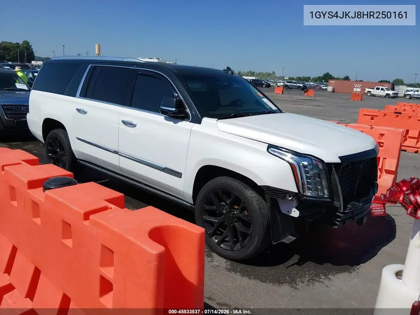 2017 Cadillac Escalade Esv Premium Luxury VIN: 1GYS4JKJ8HR250161 Lot: 45533537