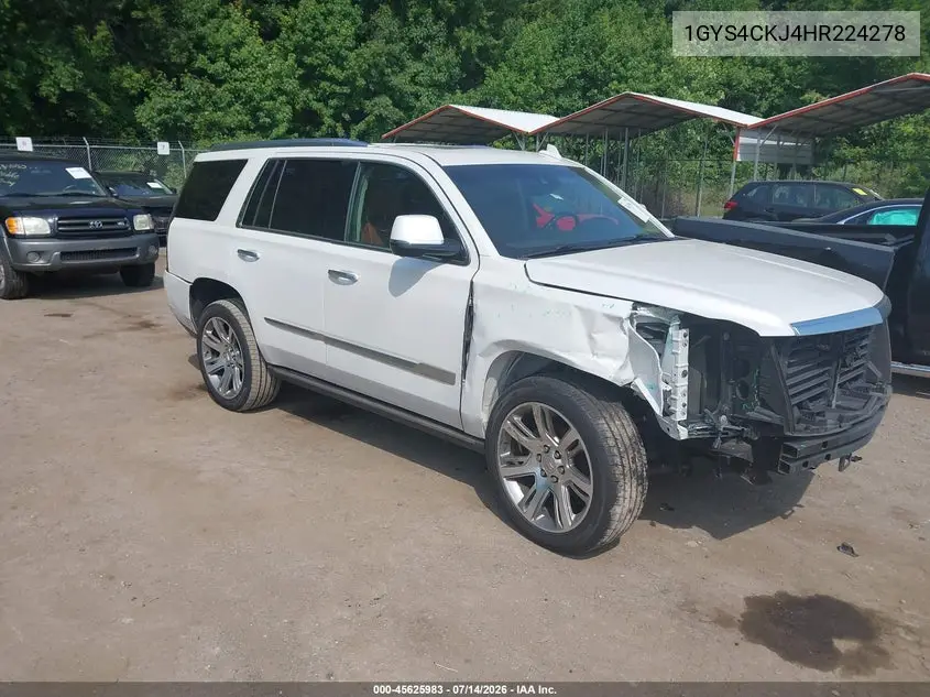 2017 Cadillac Escalade Premium Luxury VIN: 1GYS4CKJ4HR224278 Lot: 45625983